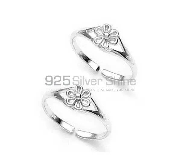 Multi Stone Toe Rings Manufacturer In 925 Silver Jewelry