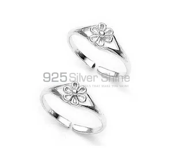 Multi Stone Toe Rings In 925 Silver Jewelry