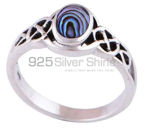 Natural Abalone Shell Gemstone Rings In 925 Sterling Silver Jewelry 925SR2897_1