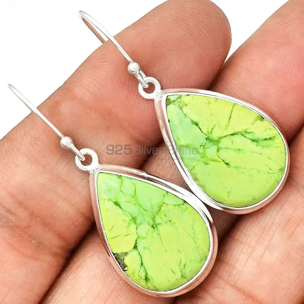 Natural Agate Gemstone Earrings In 925 Sterling Silver 925SE2260_1