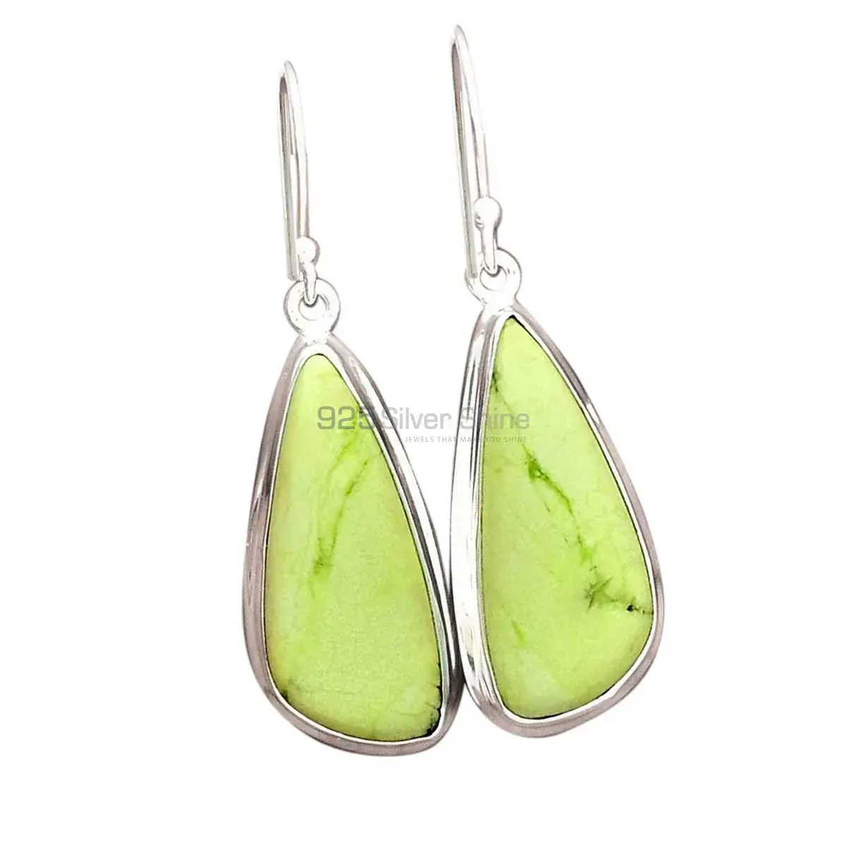 Natural Agate Gemstone Earrings In Fine 925 Sterling Silver 925SE2266_0