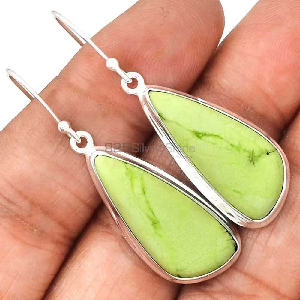 Natural Agate Gemstone Earrings In Fine 925 Sterling Silver 925SE2266_0