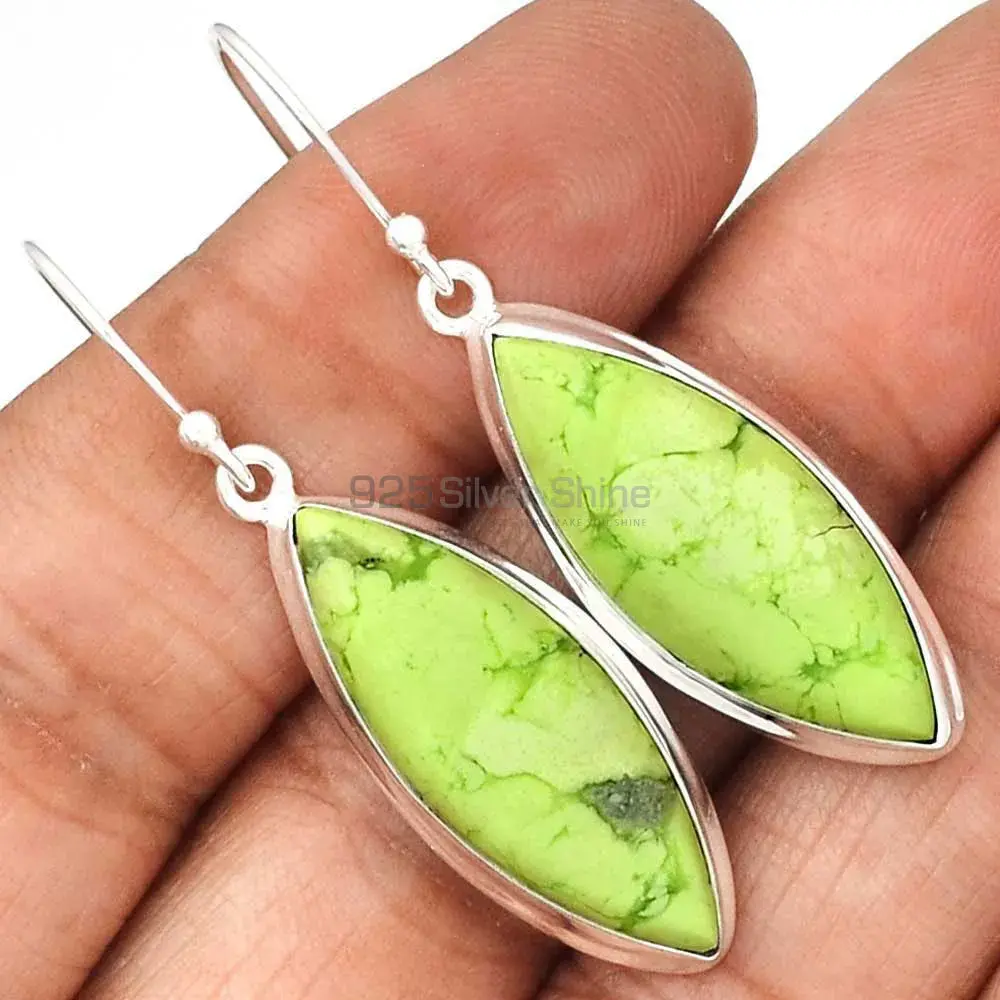 Natural Agate Gemstone Earrings In Solid 925 Silver 925SE2263_1