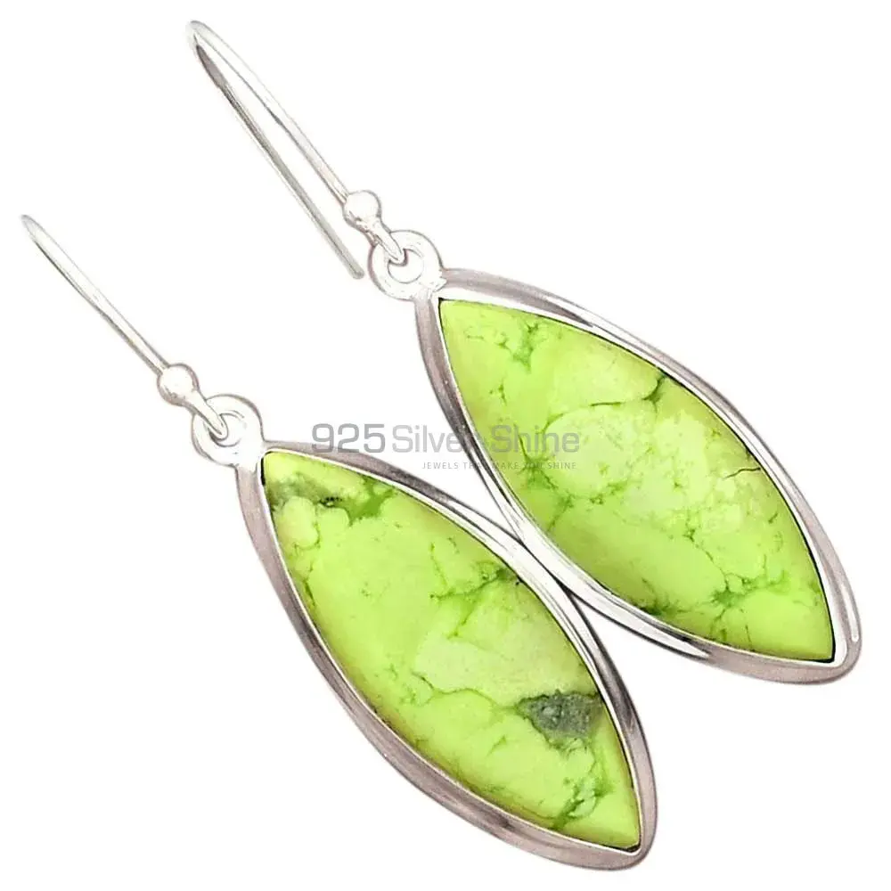 Natural Agate Gemstone Earrings In Solid 925 Silver 925SE2263_1
