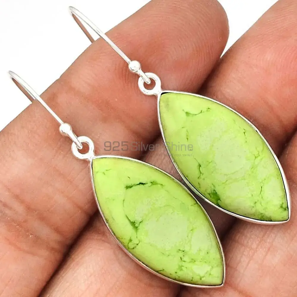 Natural Agate Gemstone Earrings In Solid 925 Silver 925SE2263_4