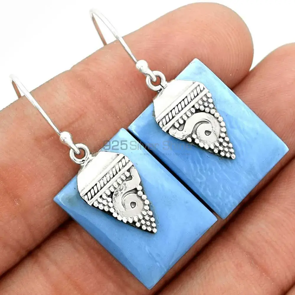 Natural Agate Gemstone Earrings In 925 Sterling Silver Jewelry 925SE2521_2