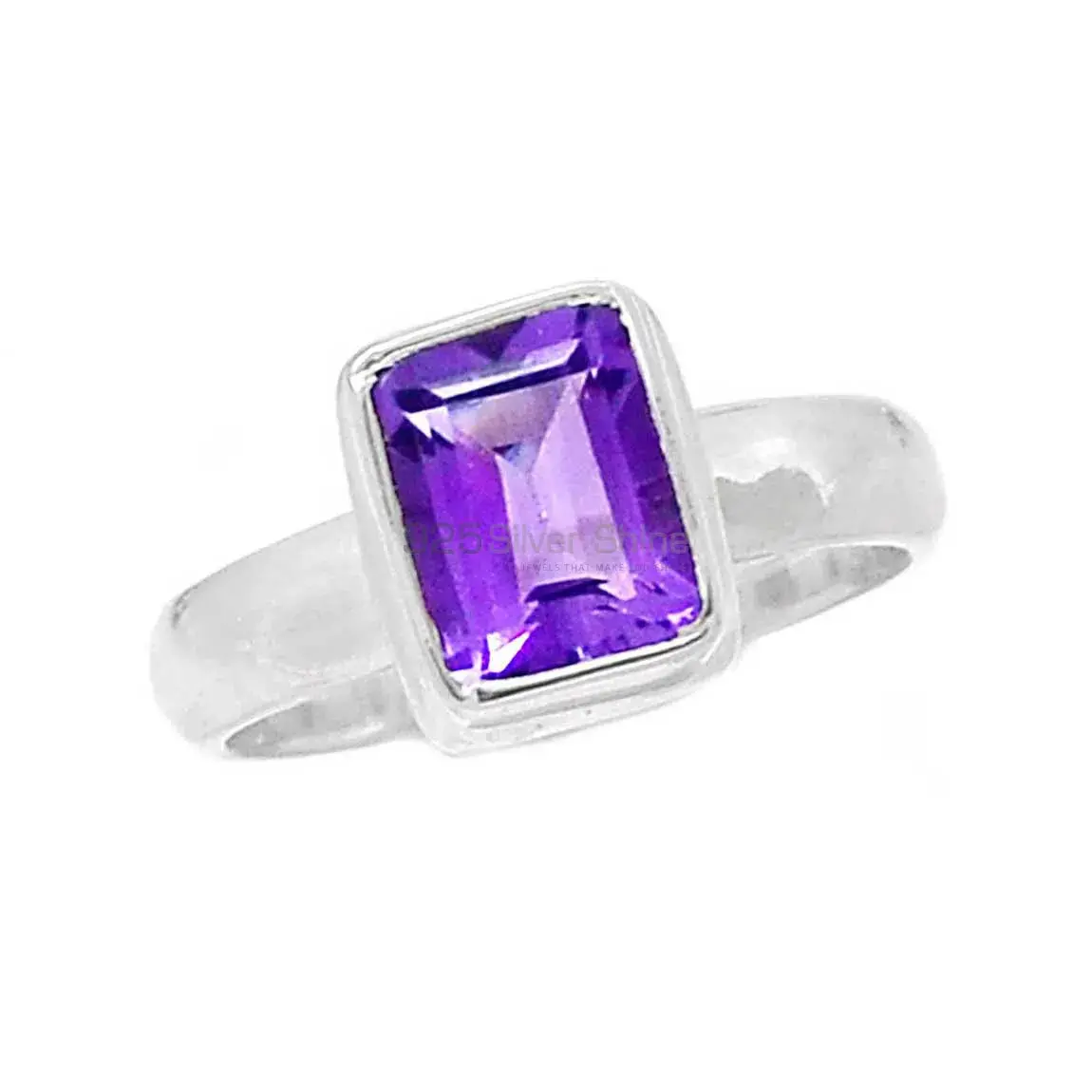 Sterling Silver Amethyst anniversary Rings 925SR2343_1