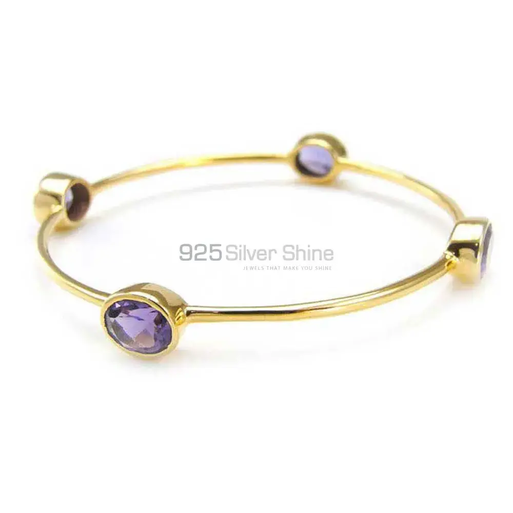 Natural Amethyst Gemstone Bracelet In 925 Sterling Silver Jewelry 925SSB65