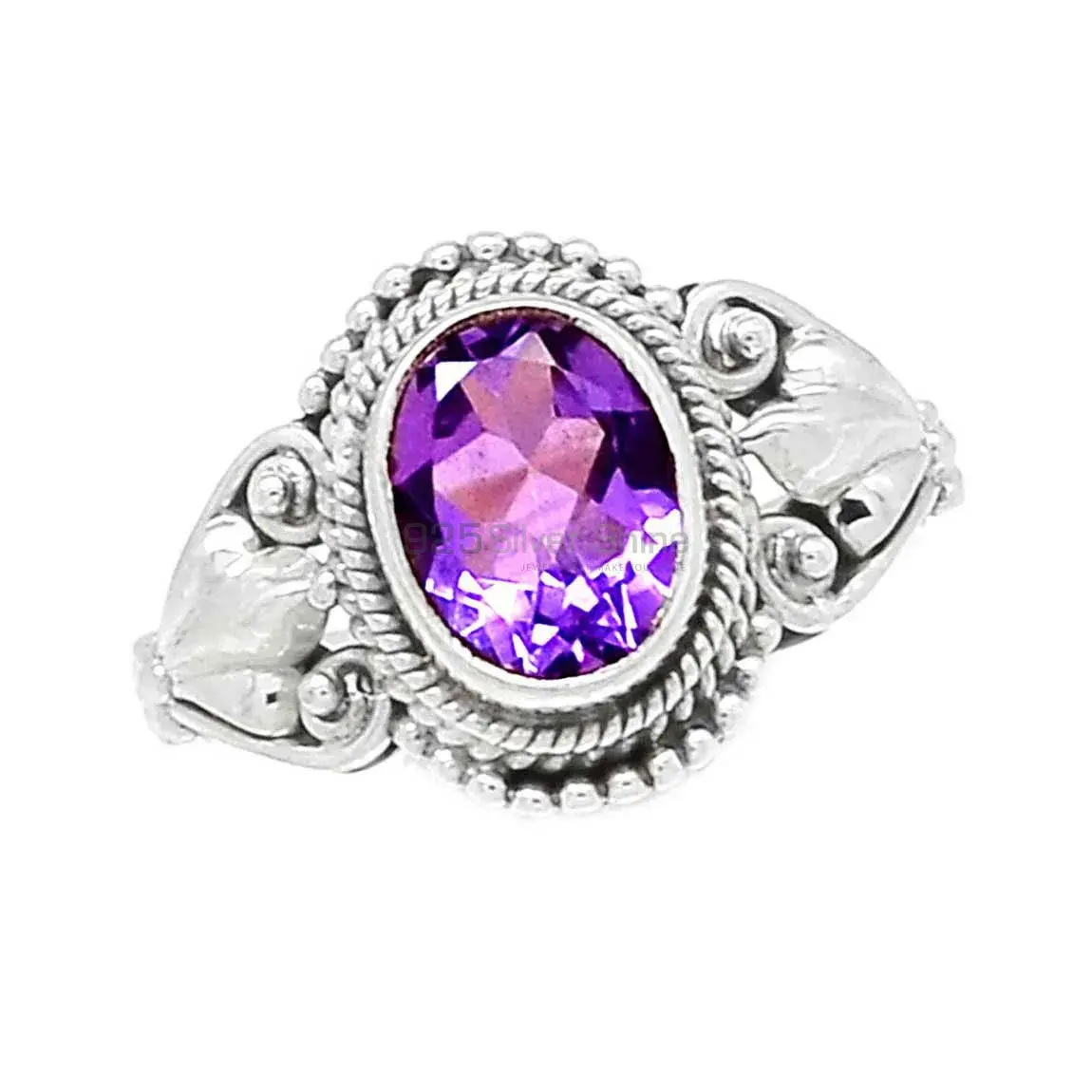 Amethyst Sterling Silver Boho Rings 925SR2345_1