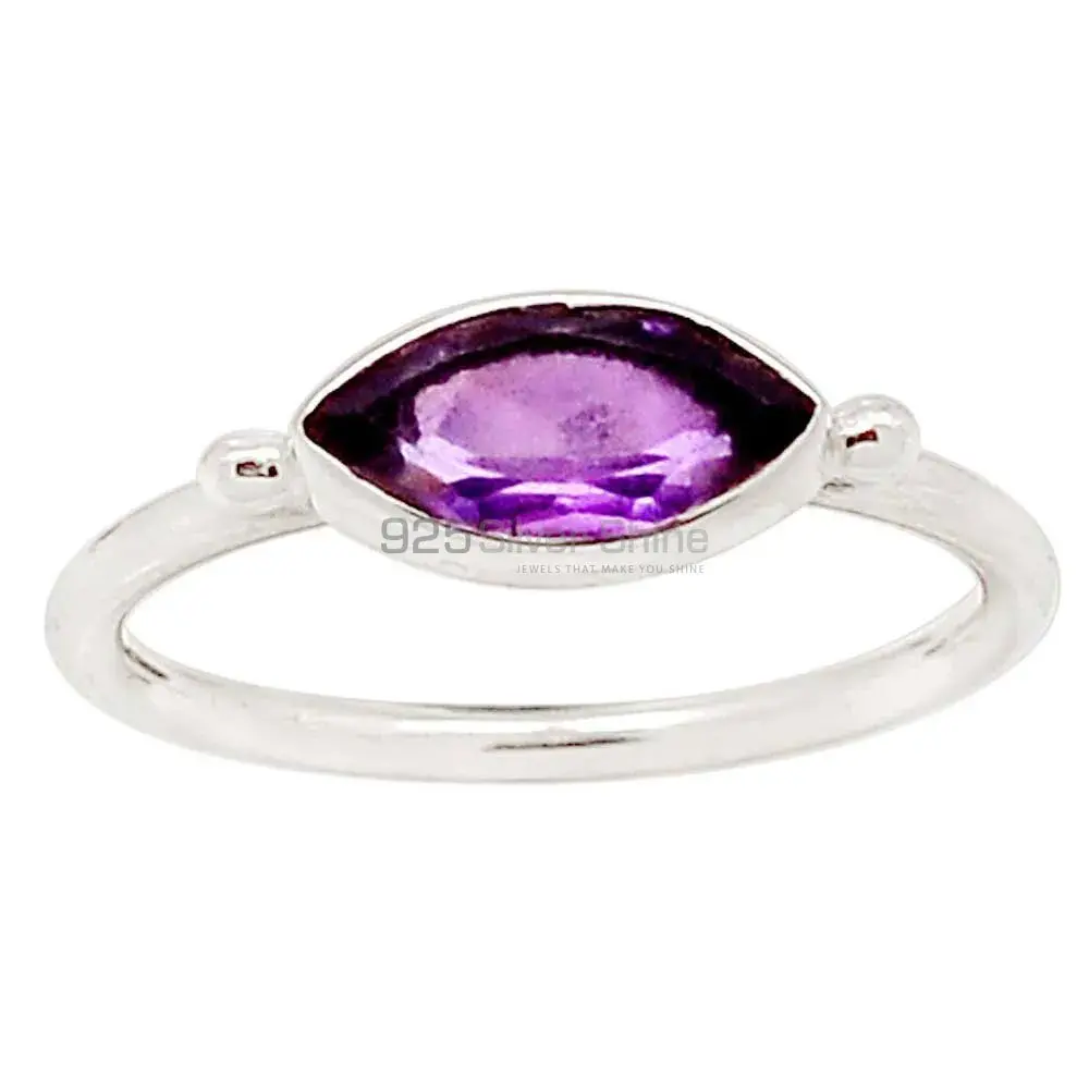 Sterling Silver Amethyst February Birthstone rings 925SR2380