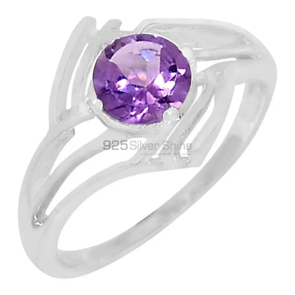 Sterling Silver Amethyst Rings Jewelry 925SR060-5