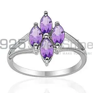 Natural Amethyst Gemstone Rings In 925 Sterling Silver Jewelry 925SR2019