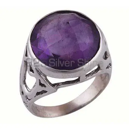 Amethyst Sterling Silver Women's Silver Rings 925SR3871