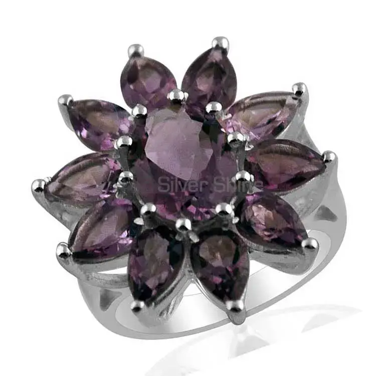 Natural Amethyst Gemstone Rings Suppliers In 925 Sterling Silver Jewelry 925SR1396_0