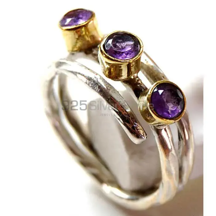 Natural Amethyst Gemstone Rings Suppliers In 925 Sterling Silver Jewelry 925SR3777_0