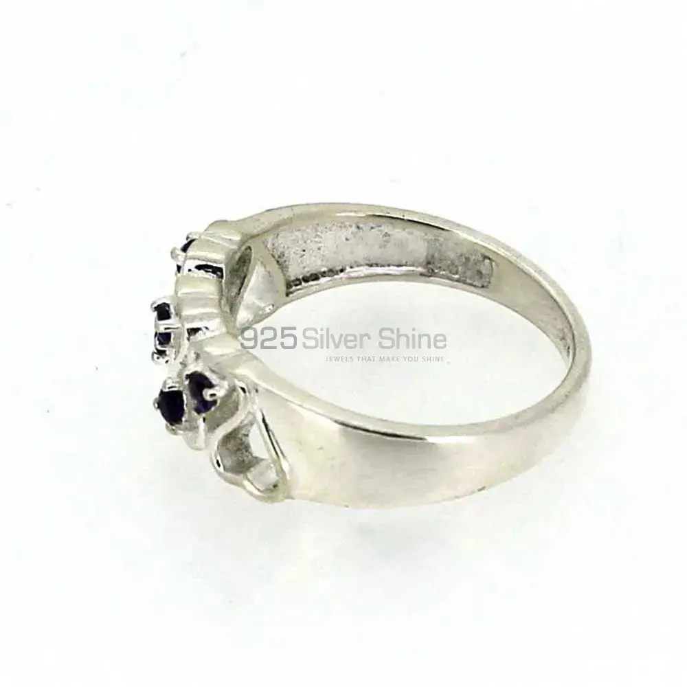Natural Amethyst Semi Precious Gemstone Ring In 925 Silver 925SR013_0