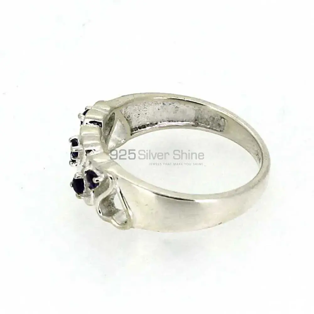 Natural Amethyst Semi Precious Gemstone Ring In 925 Silver 925SR013_1