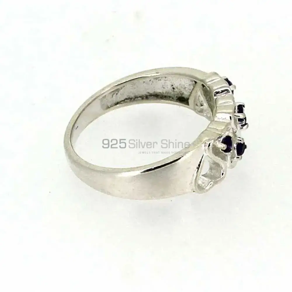 Natural Amethyst Semi Precious Gemstone Ring In 925 Silver 925SR013_1