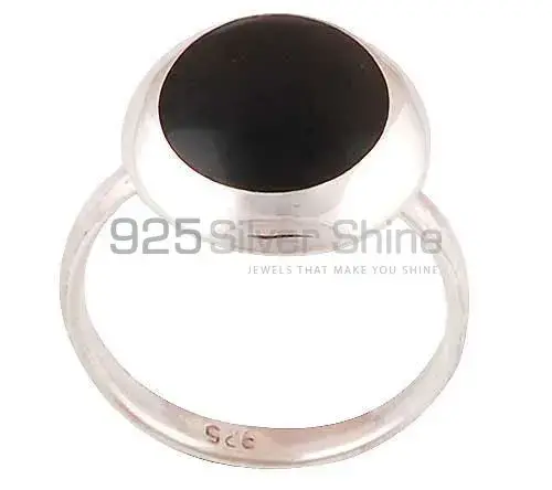 Natural Black Onyx Gemstone Rings In Solid 925 Silver 925SR2870