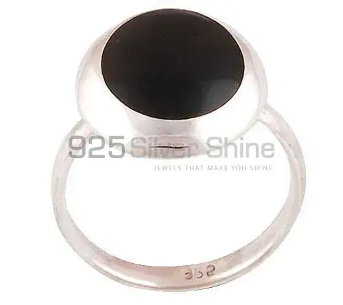 Natural Black Onyx Gemstone Rings In Solid 925 Silver 925SR2870_0