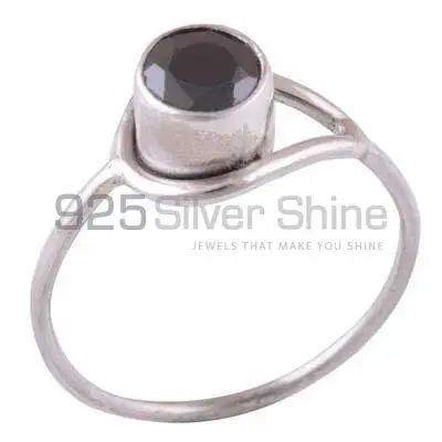 Natural Black Onyx Gemstone Rings In Solid 925 Silver 925SR3438