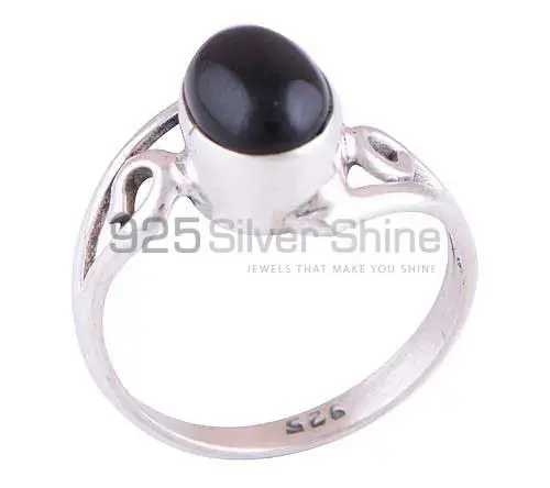 Natural Black Onyx Gemstone Rings In 925 Sterling Silver Jewelry 925SR2815