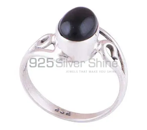 Natural Black Onyx Gemstone Rings In 925 Sterling Silver Jewelry 925SR2815_0
