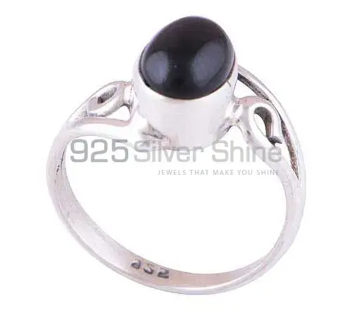 Natural Black Onyx Gemstone Rings In 925 Sterling Silver Jewelry 925SR2815_1
