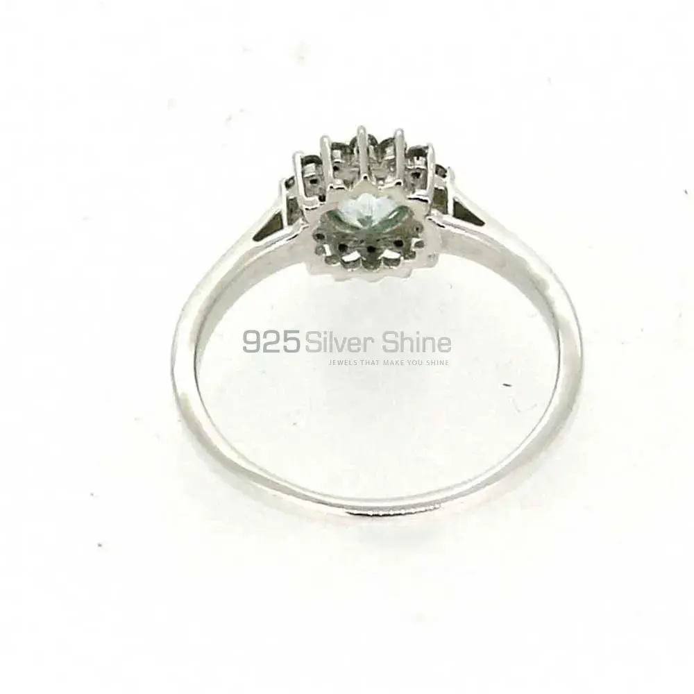 Natural Blue Topaz Gemstone Handmade Ring In 925 Silver 925SR050-4_2