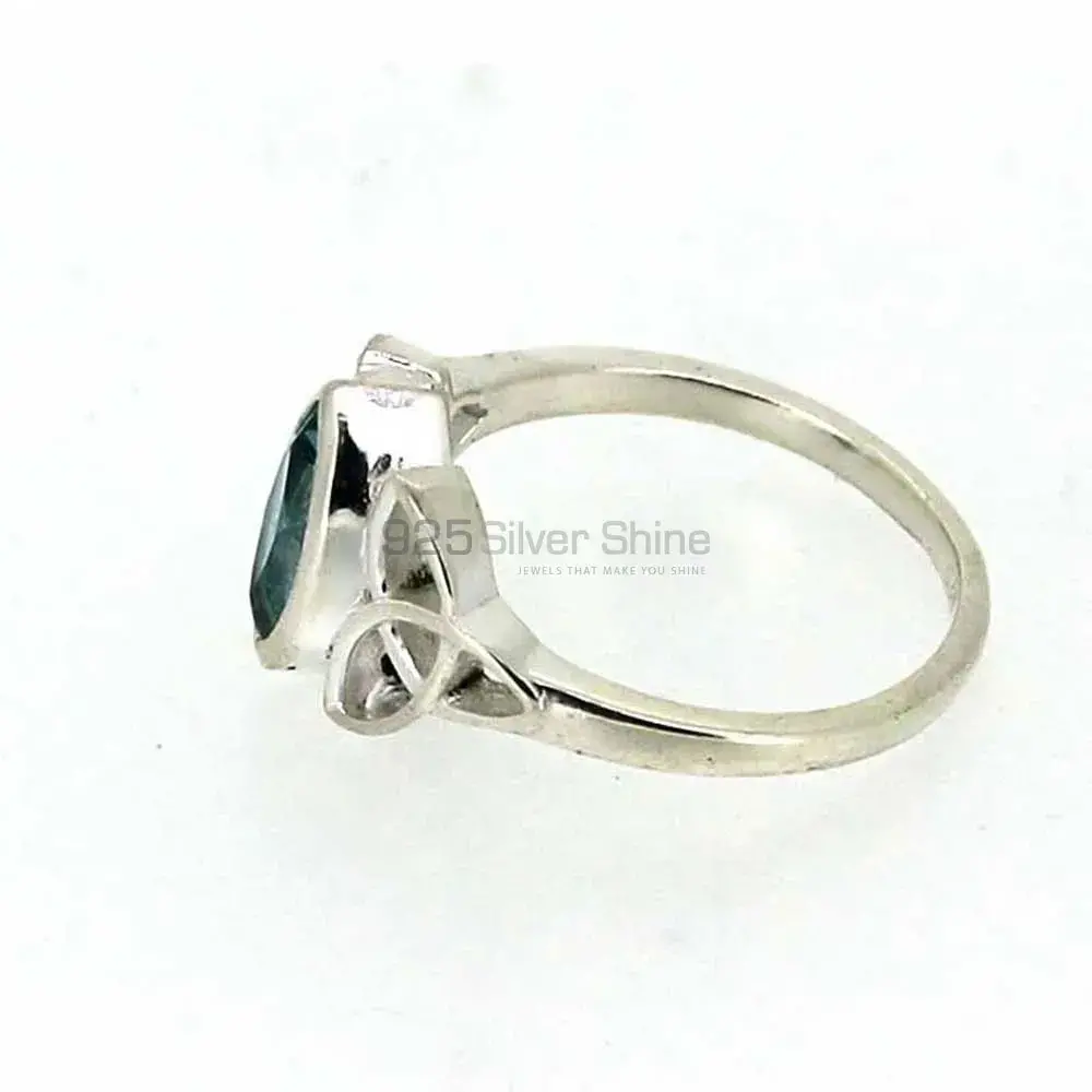 Natural Blue Topaz Gemstone Ring In 925 Silver 925SR016_2