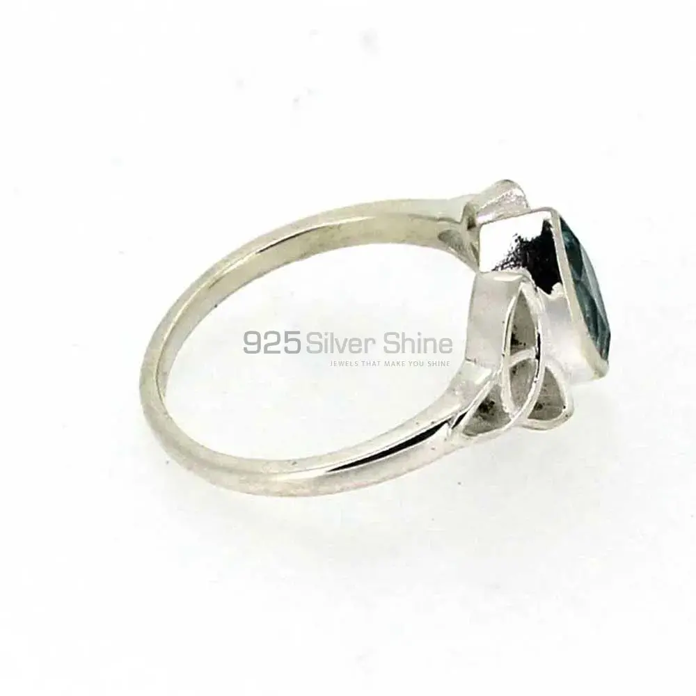 Natural Blue Topaz Gemstone Ring In 925 Silver 925SR016_3