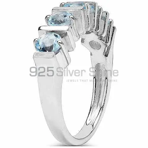 Natural Blue Topaz Gemstone Rings In 925 Sterling Silver Jewelry 925SR3049_1