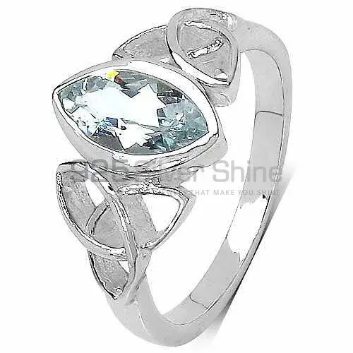 Natural Blue Topaz Gemstone Rings Wholesaler In 925 Sterling Silver Jewelry 925SR3222_1