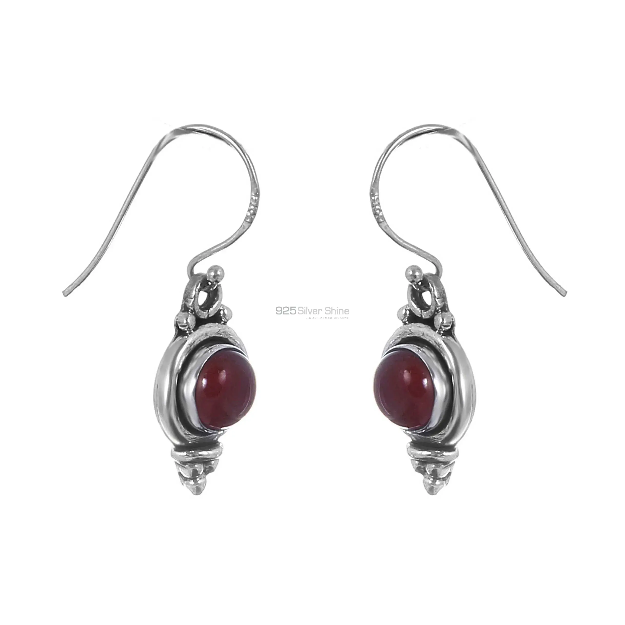 Natural Carnelian Gemstone Earring In Sterling Silver 925SE162_0