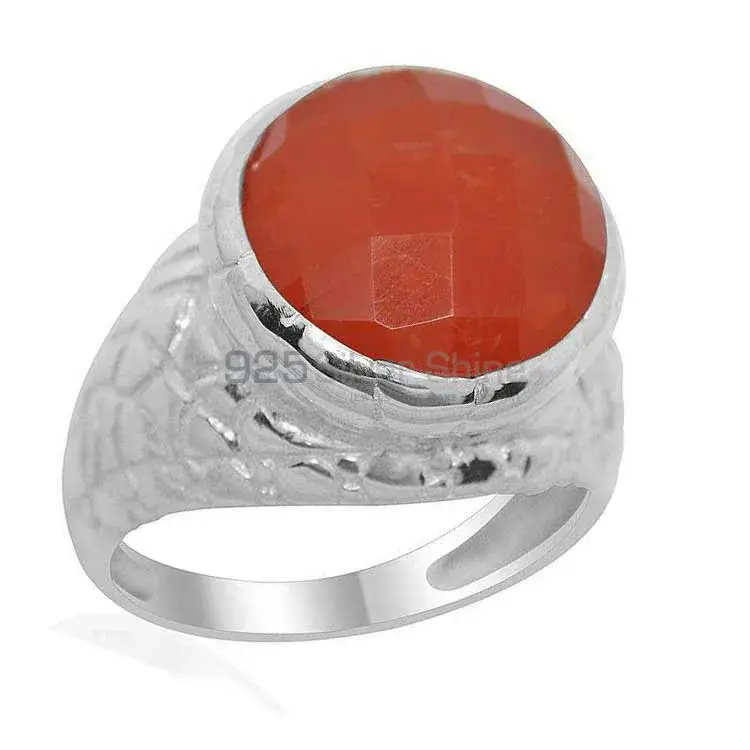 Natural Carnelian Gemstone Rings Exporters In 925 Sterling Silver Jewelry 925SR2177_0