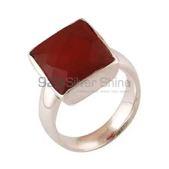 Natural Carnelian Gemstone Rings In 925 Sterling Silver Jewelry 925SR3465_1