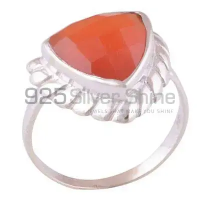 Natural Carnelian Gemstone Rings Wholesaler In 925 Sterling Silver Jewelry 925SR3968