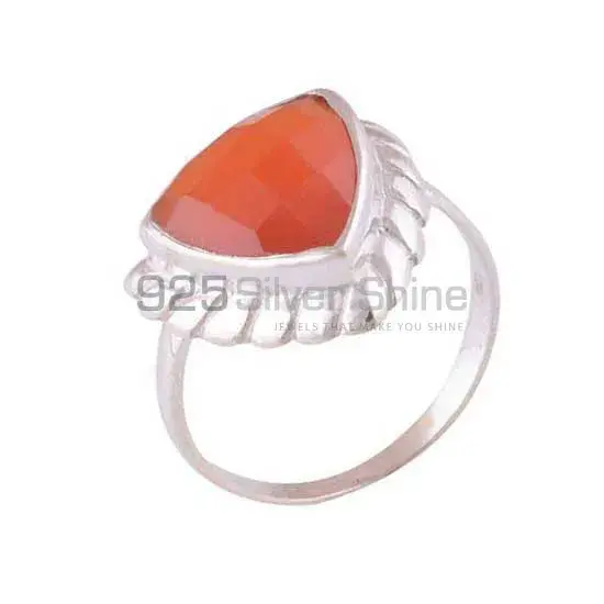 Natural Carnelian Gemstone Rings In 925 Sterling Silver Jewelry 925SR3968_1