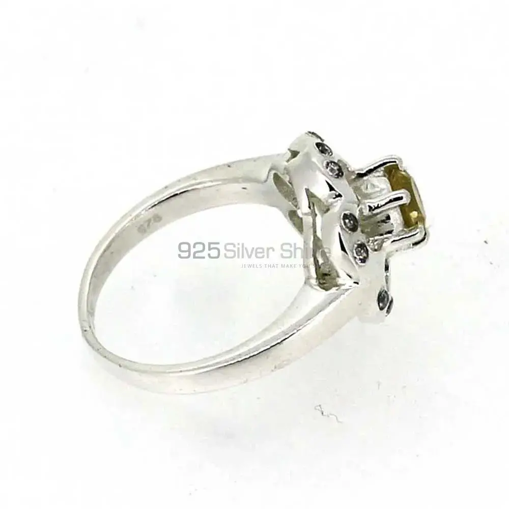 Natural Citrine Sterling Silver Rings 925SR041-2_0