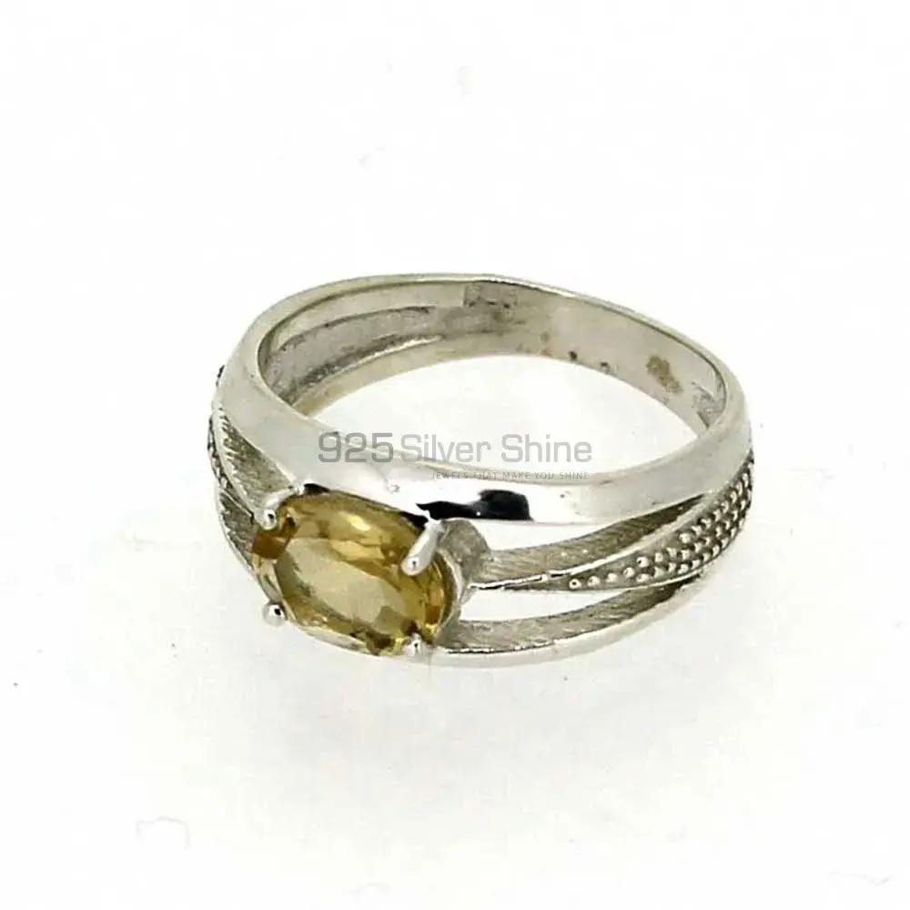 Citrine Sterling Silver Rings Jewelry 925SR027-2_0