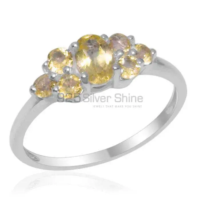 Natural Citrine Gemstone Rings In Fine 925 Sterling Silver 925SR1770
