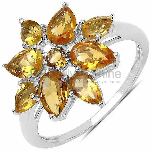 Natural Citrine Gemstone Rings In Fine 925 Sterling Silver 925SR3362