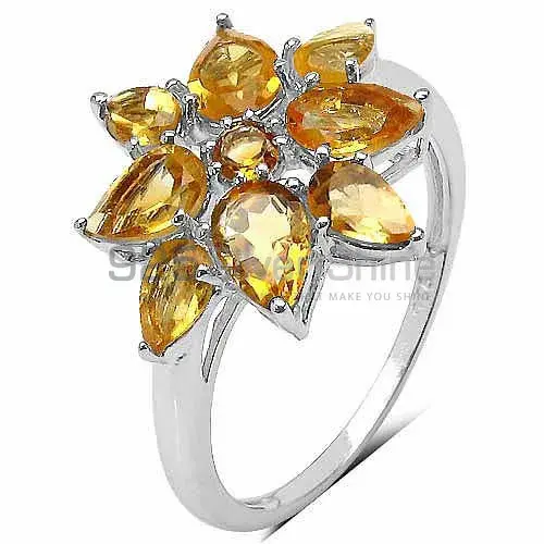 Natural Citrine Gemstone Rings In Fine 925 Sterling Silver 925SR3362_1