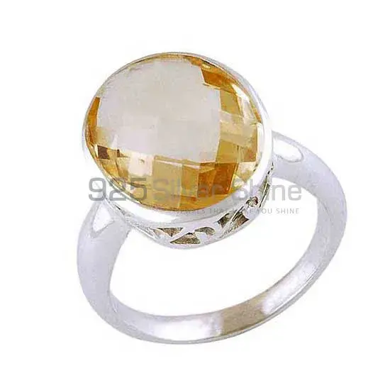 Citrine Gemstone Sterling Silver Handmade Rings 925SR4056_1