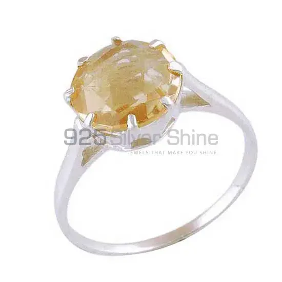 Sterling Silver Citrine November Birthstone Rings 925SR3892_0