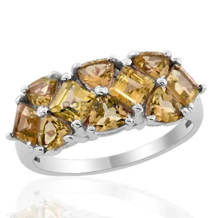 Natural Citrine Gemstone Rings Wholesaler In 925 Sterling Silver Jewelry 925SR1855_0