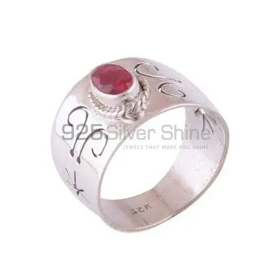 Natural Dyed Ruby Gemstone Rings In 925 Sterling Silver 925SR3944_0