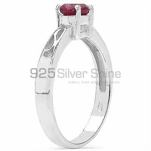 Natural Dyed Ruby Gemstone Rings In Fine 925 Sterling Silver 925SR3110_0