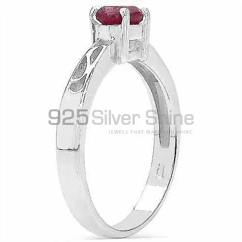 Natural Dyed Ruby Gemstone Rings In Fine 925 Sterling Silver 925SR3110_1