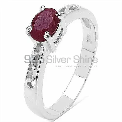 Natural Dyed Ruby Gemstone Rings In Fine 925 Sterling Silver 925SR3110_1